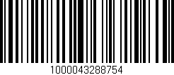 Código de barras (EAN, GTIN, SKU, ISBN): '1000043288754'