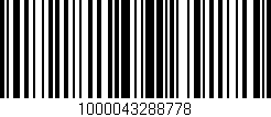 Código de barras (EAN, GTIN, SKU, ISBN): '1000043288778'