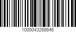 Código de barras (EAN, GTIN, SKU, ISBN): '1000043288846'