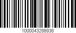 Código de barras (EAN, GTIN, SKU, ISBN): '1000043288938'