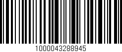 Código de barras (EAN, GTIN, SKU, ISBN): '1000043288945'