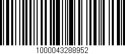 Código de barras (EAN, GTIN, SKU, ISBN): '1000043288952'