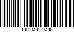 Código de barras (EAN, GTIN, SKU, ISBN): '1000043290498'