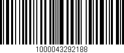 Código de barras (EAN, GTIN, SKU, ISBN): '1000043292188'