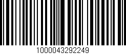 Código de barras (EAN, GTIN, SKU, ISBN): '1000043292249'
