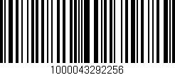 Código de barras (EAN, GTIN, SKU, ISBN): '1000043292256'
