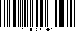 Código de barras (EAN, GTIN, SKU, ISBN): '1000043292461'