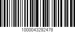 Código de barras (EAN, GTIN, SKU, ISBN): '1000043292478'