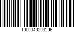 Código de barras (EAN, GTIN, SKU, ISBN): '1000043298296'