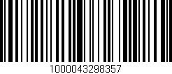 Código de barras (EAN, GTIN, SKU, ISBN): '1000043298357'