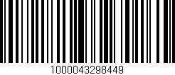 Código de barras (EAN, GTIN, SKU, ISBN): '1000043298449'