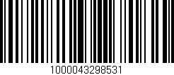 Código de barras (EAN, GTIN, SKU, ISBN): '1000043298531'