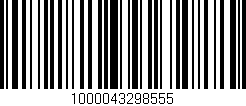 Código de barras (EAN, GTIN, SKU, ISBN): '1000043298555'