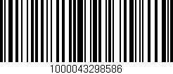Código de barras (EAN, GTIN, SKU, ISBN): '1000043298586'