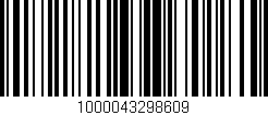 Código de barras (EAN, GTIN, SKU, ISBN): '1000043298609'