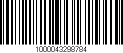 Código de barras (EAN, GTIN, SKU, ISBN): '1000043298784'
