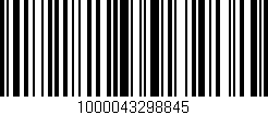 Código de barras (EAN, GTIN, SKU, ISBN): '1000043298845'