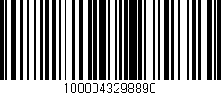 Código de barras (EAN, GTIN, SKU, ISBN): '1000043298890'