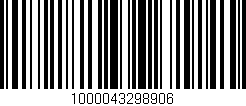 Código de barras (EAN, GTIN, SKU, ISBN): '1000043298906'