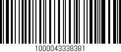 Código de barras (EAN, GTIN, SKU, ISBN): '1000043338381'