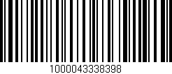Código de barras (EAN, GTIN, SKU, ISBN): '1000043338398'