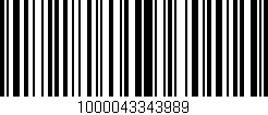 Código de barras (EAN, GTIN, SKU, ISBN): '1000043343989'
