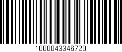 Código de barras (EAN, GTIN, SKU, ISBN): '1000043346720'