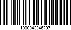 Código de barras (EAN, GTIN, SKU, ISBN): '1000043346737'