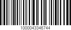 Código de barras (EAN, GTIN, SKU, ISBN): '1000043346744'