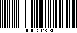 Código de barras (EAN, GTIN, SKU, ISBN): '1000043346768'