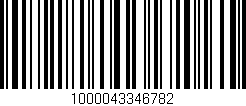 Código de barras (EAN, GTIN, SKU, ISBN): '1000043346782'