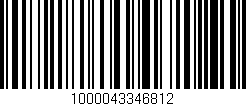 Código de barras (EAN, GTIN, SKU, ISBN): '1000043346812'