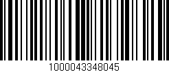 Código de barras (EAN, GTIN, SKU, ISBN): '1000043348045'