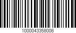 Código de barras (EAN, GTIN, SKU, ISBN): '1000043358006'