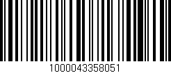 Código de barras (EAN, GTIN, SKU, ISBN): '1000043358051'