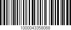 Código de barras (EAN, GTIN, SKU, ISBN): '1000043358068'