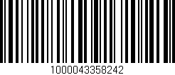 Código de barras (EAN, GTIN, SKU, ISBN): '1000043358242'