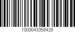 Código de barras (EAN, GTIN, SKU, ISBN): '1000043358426'