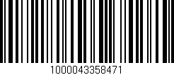 Código de barras (EAN, GTIN, SKU, ISBN): '1000043358471'