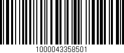 Código de barras (EAN, GTIN, SKU, ISBN): '1000043358501'
