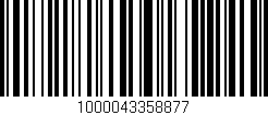 Código de barras (EAN, GTIN, SKU, ISBN): '1000043358877'