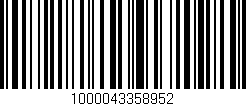 Código de barras (EAN, GTIN, SKU, ISBN): '1000043358952'