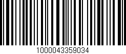 Código de barras (EAN, GTIN, SKU, ISBN): '1000043359034'