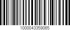 Código de barras (EAN, GTIN, SKU, ISBN): '1000043359065'