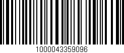 Código de barras (EAN, GTIN, SKU, ISBN): '1000043359096'