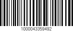 Código de barras (EAN, GTIN, SKU, ISBN): '1000043359492'