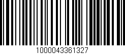 Código de barras (EAN, GTIN, SKU, ISBN): '1000043361327'