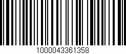 Código de barras (EAN, GTIN, SKU, ISBN): '1000043361358'