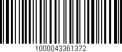 Código de barras (EAN, GTIN, SKU, ISBN): '1000043361372'