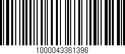 Código de barras (EAN, GTIN, SKU, ISBN): '1000043361396'